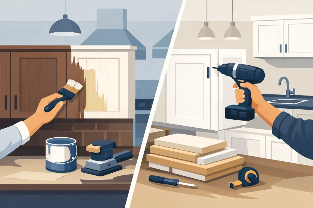 Cabinet Refinishing vs Replacement Explained